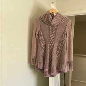 Cozy Cable Knit Cowl Neck Sweater XS TP